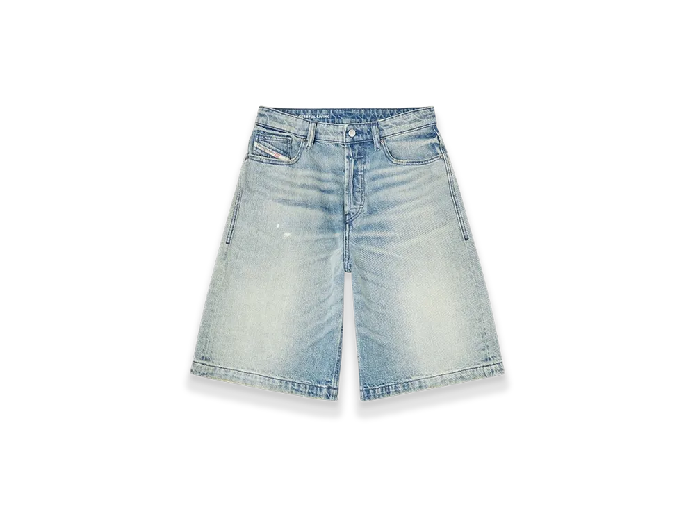 Diesel De-Sire-Short Shorts In Worn-Effect Denim "Light Blue"