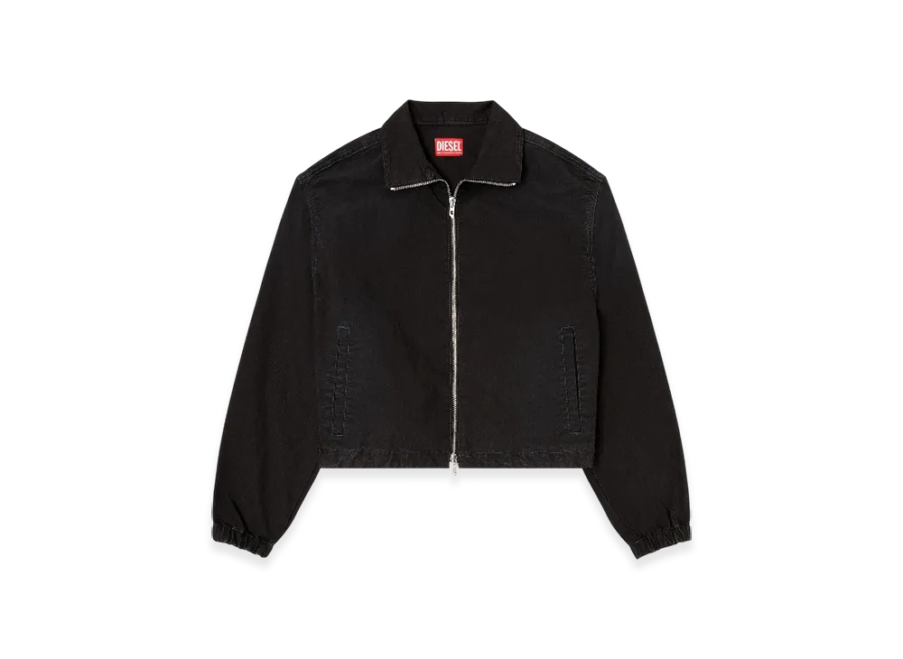 Diesel De-Sanderz Jogg High-Neck Technical Joggjeans Jacket "Black"