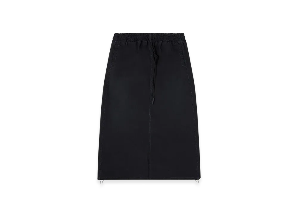 Diesel De-Oren-C Jogg Midi Skirt In Technical Joggjeans "Black"