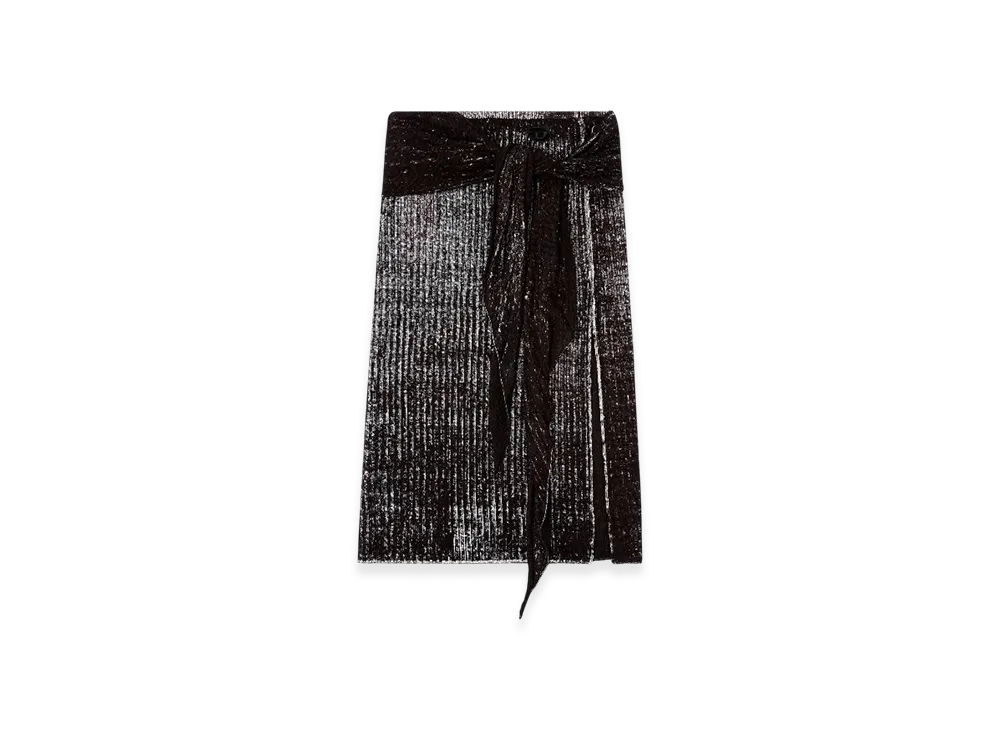 Diesel M-Eganoid Knitted Skirt With Hip Tie "Black"