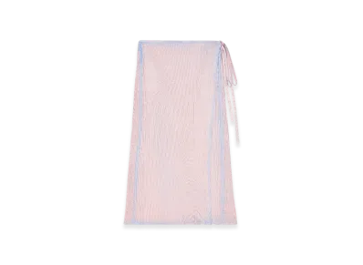 Diesel M-Vigo Wrap Skirt In Double-Dyed Rib-Knit "Pink White"