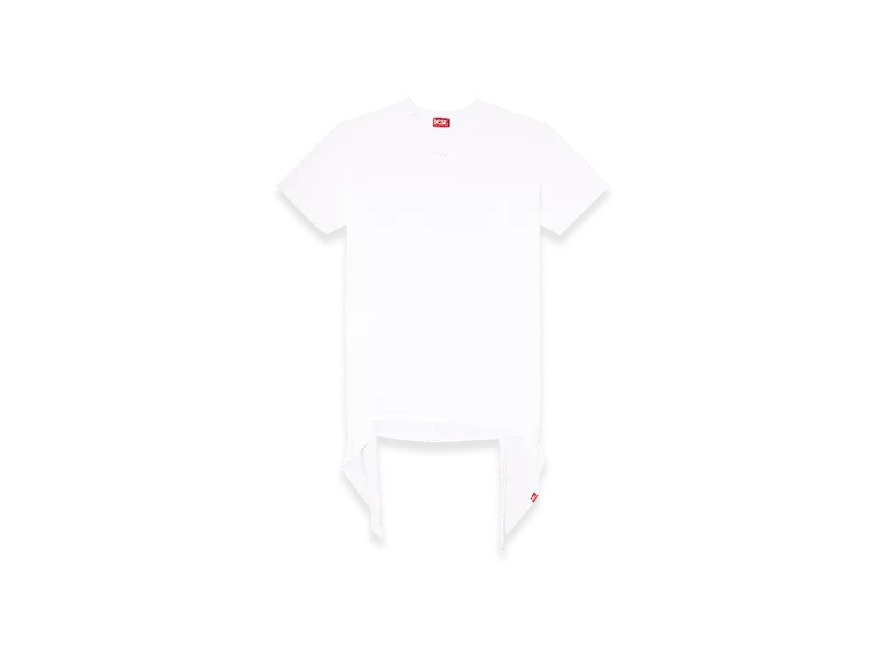 Diesel D-Eivor T-Shirt Dress With Tie Front "White"
