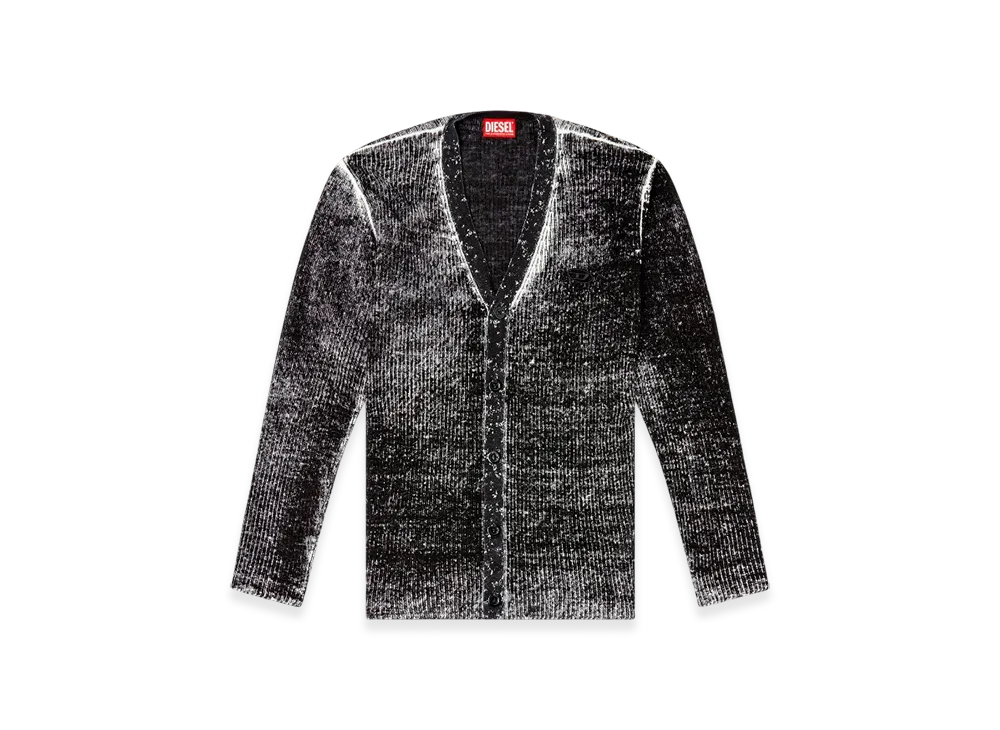Diesel M-Robin Linen Cardigan "Black"