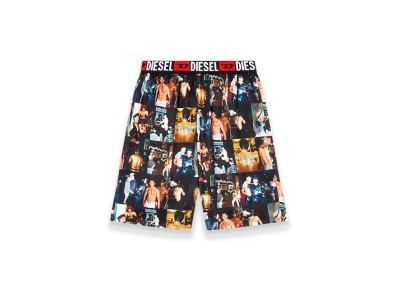 Diesel Pr-P-Toll-Shor-Tom25 Shorts With Graphic Prints "Black"