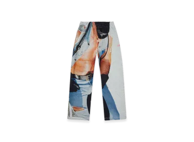 Diesel Pr-P-Martains-Tom25 Sweatpants With Graphic Print "Gray"