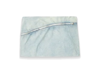 Diesel De-Clot-S1 Short Denim Skirt With Zip Detail "Light Blue"