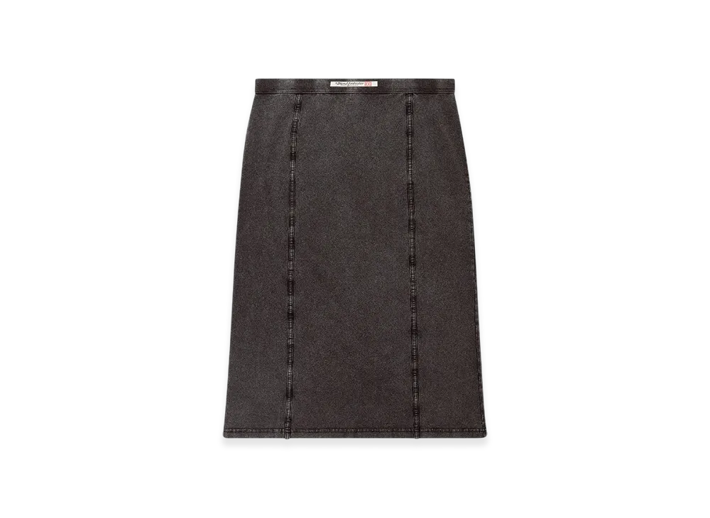 Diesel O-Allegra Midi Skirt With Denim Effect "Black"