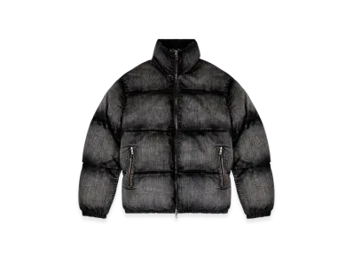 Diesel W-Mons-A Faded Denim Puffer Jacket "Black"