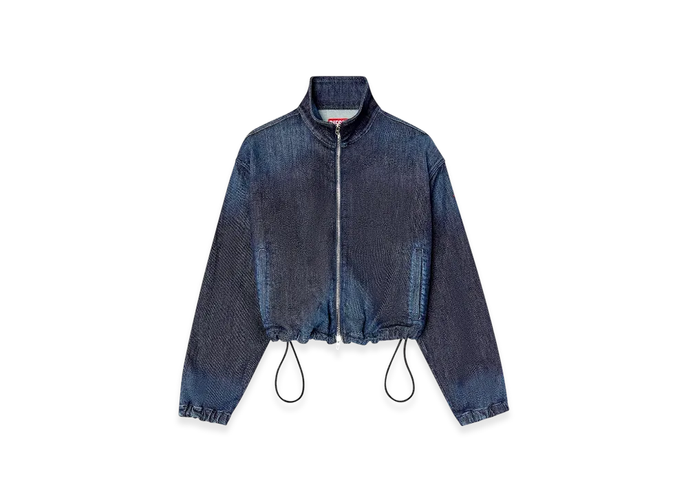 Diesel De-Sanderz Jogg High-Neck Joggjeans Jacket "Dark Blue"