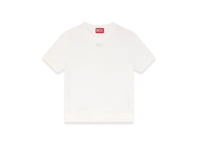 Diesel M-Aline Short-Sleeve Jumper In Wool "White"