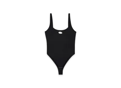 Diesel Megan-Utlt Microfiber Bodysuit With Cut-Out Logo "Black"