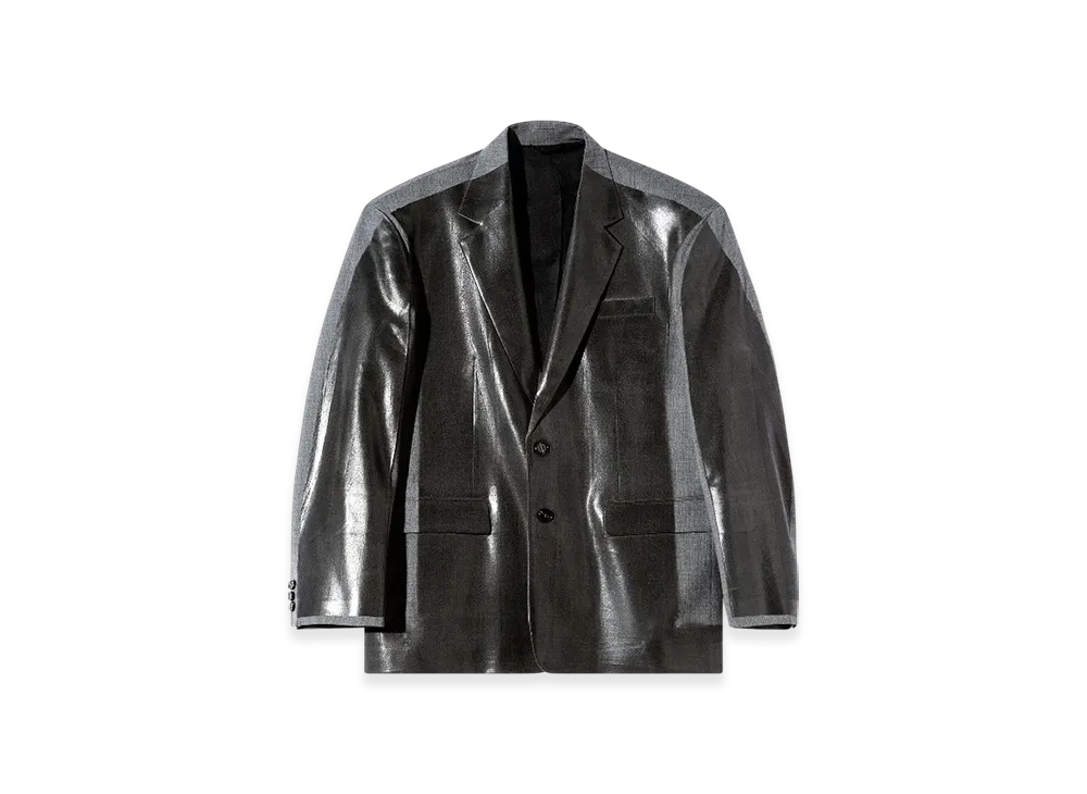 Diesel J-Over-DD Oversized Blazer With Coated Front "Black"