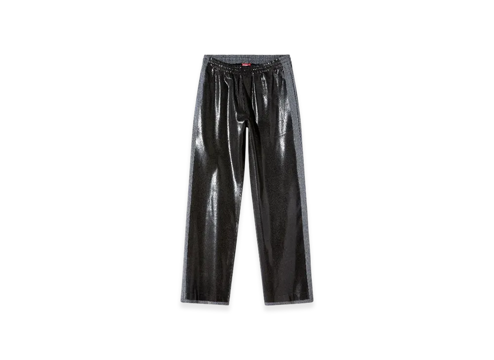 Diesel P-Clays-DD Tailored Track Pants With Coated Front "Black"