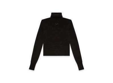 Diesel M-Areesax-Tn Turtleneck Jumper In Wool And Cashmere "Black"