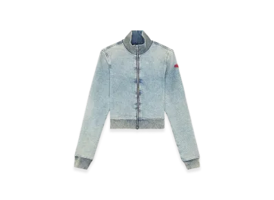 Diesel D-Emy Track Zip Sweatshirt In Track Denim "Light Blue"