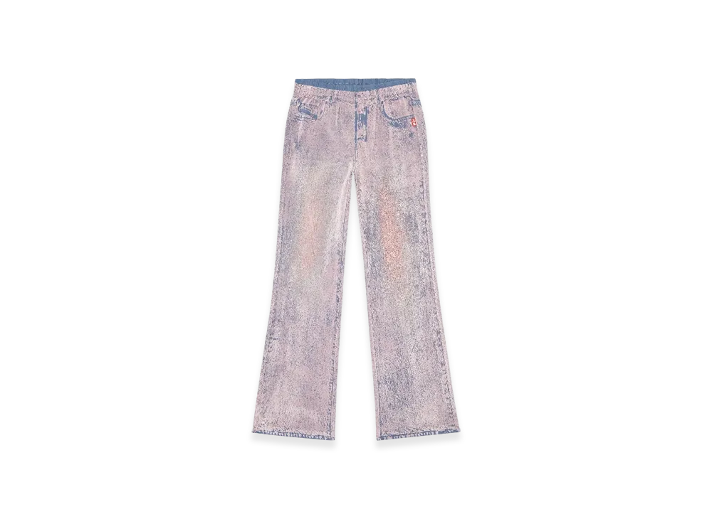 Diesel P-Nerv Wide Leg Sweat Pants With Bleach Treatment "Lilac"