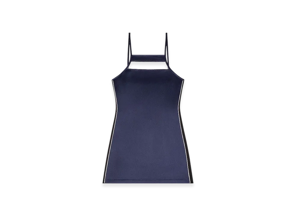 Diesel D-Affy Short Dress In Satin Knit And Tulle "Blue"