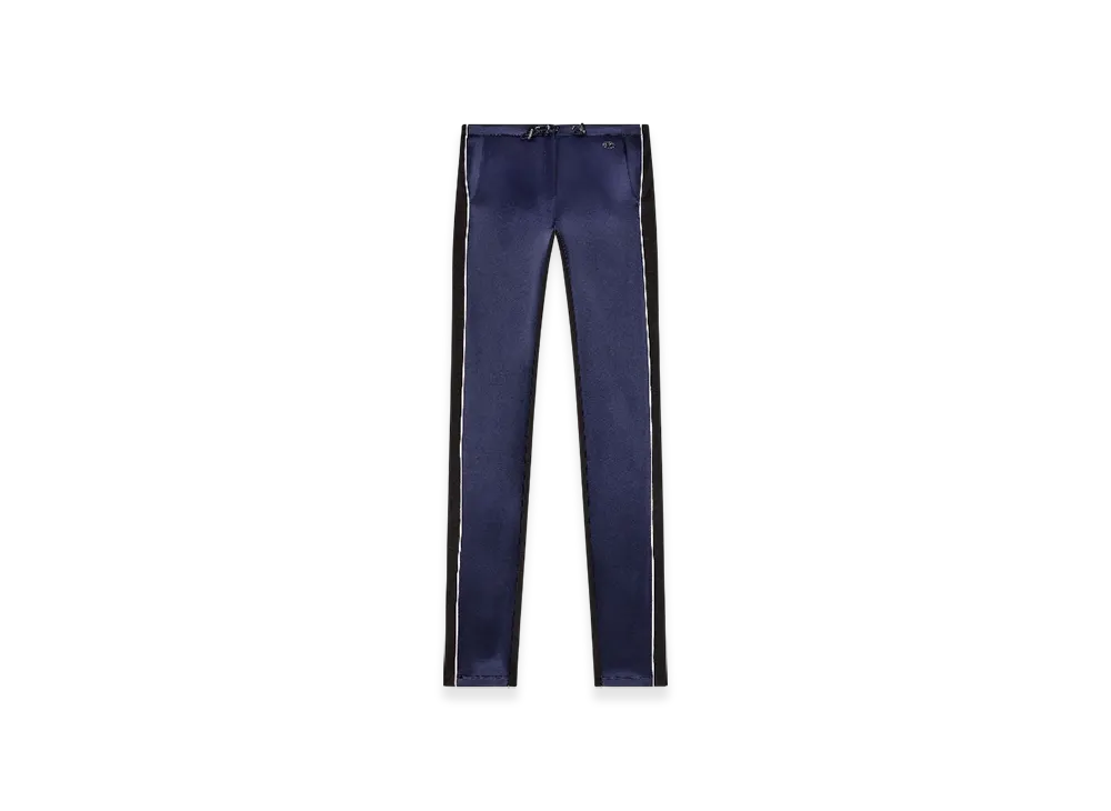 Diesel P-Roud Knit And Satin Track Pants With Piping "Blue"