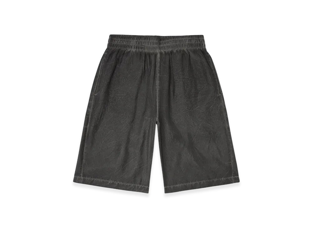 Diesel P-Leon-Short Lightweight Shorts With Crinkled Fade "Black"