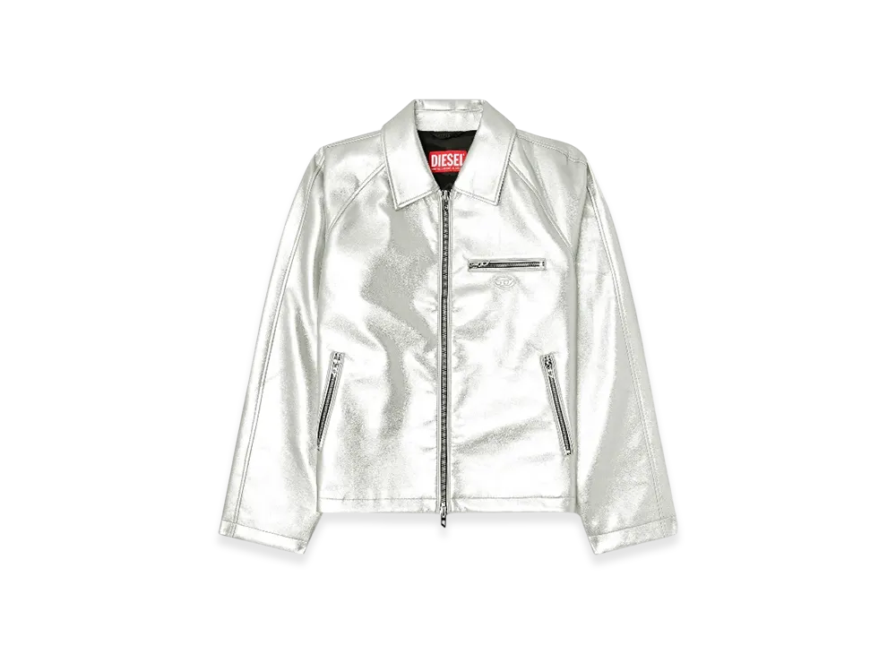 Diesel J-Thome Metallic Coach Jacket "Silver"