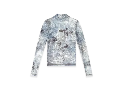 Diesel T-Akara Long Sleeved Turtle Neck Top "Blue Gray"