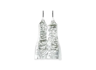 Diesel D-Iamante Gathered Mini Dress "Silver"