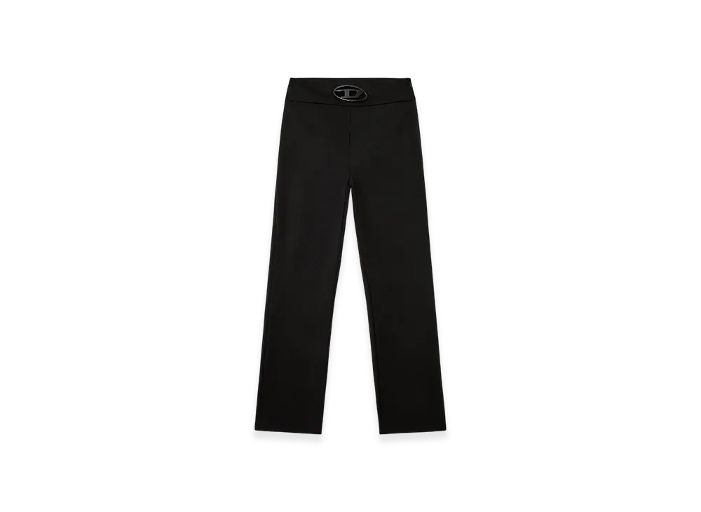 Diesel P-Ersy High-Waisted Wool Twill Pants "Black"