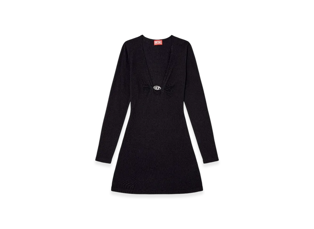 Diesel M-Placky Long Sleeve Knitted Dress "Dark Blue"