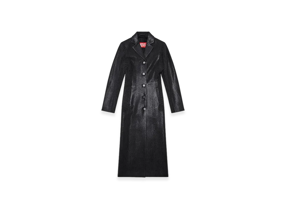 Diesel G-Lamour Pinstripe Jacket With Coated Front "Black"