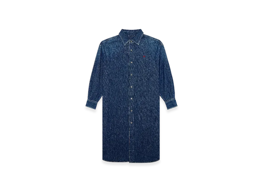 Diesel De-Dalis Shirt Dress In Denim "Dark Blue"