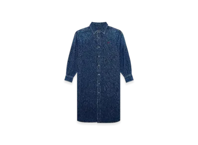 Diesel De-Dalis Shirt Dress In Denim "Dark Blue"