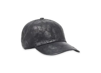 Diesel C-Cap-Ctd-Dd Baseball Cap In Coated Denim "Black"