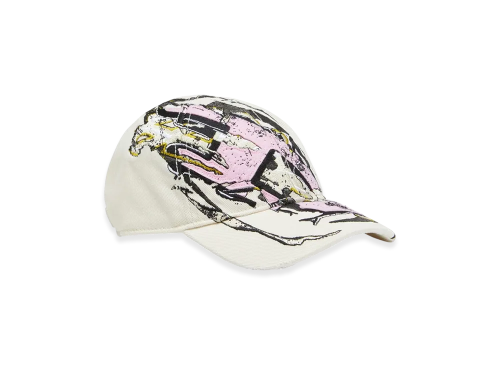 Diesel C-Eiffel Baseball Cap With Bold Oval D "White"