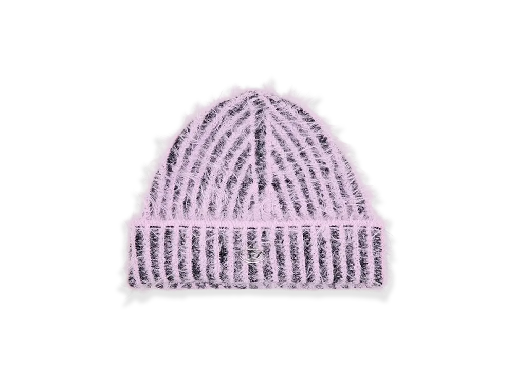 Diesel K-Fur Ribbed Vanish Beanie "Lilac"