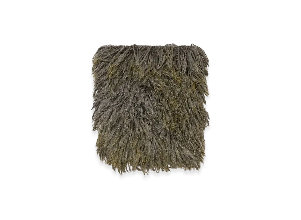 Diesel K-Walt Shaggy Snood In Long-Thread Mohair Blend "Dark Green"
