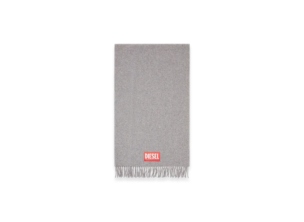 Diesel S-Imon Wool Blend Scarf "Gray"