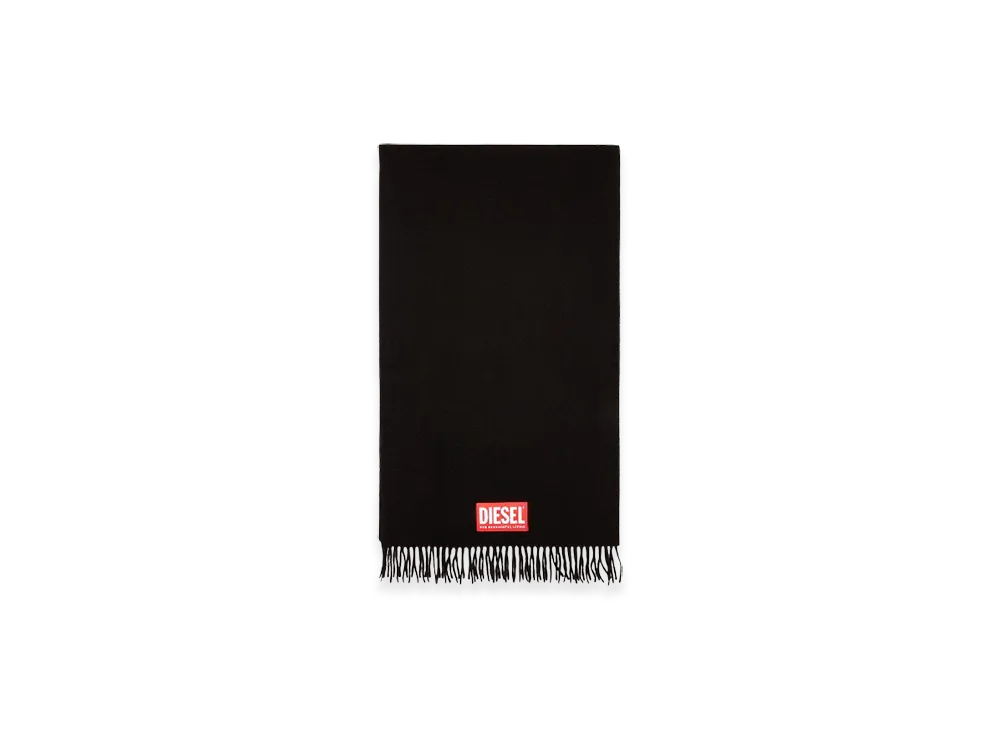 Diesel S-Imon Wool Blend Scarf "Black"