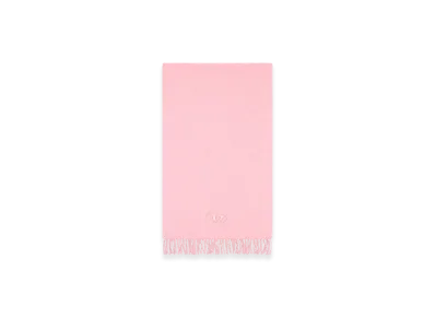 Diesel S-Imon-D Wool-Blend Scarf With Oval D Logo "Pink White"