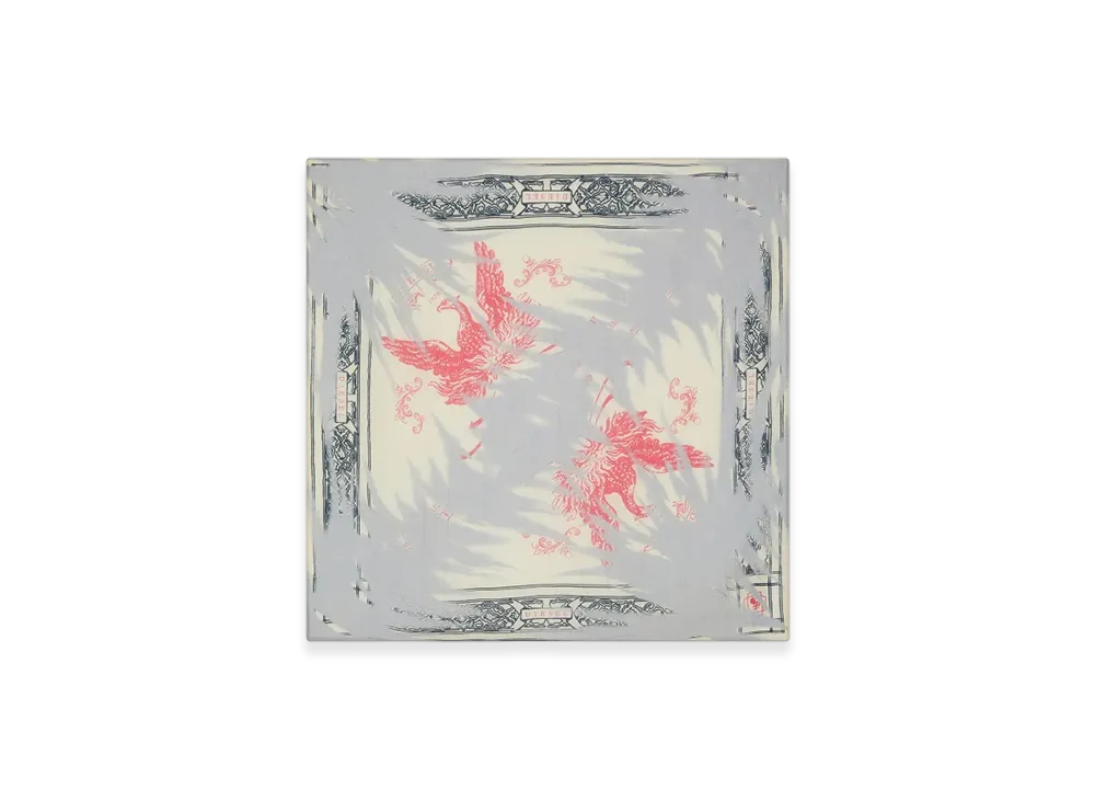 Diesel S-Anta Scarf With Eagle Bandana Print "Gray Beige"