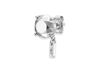 Diesel Dl1352040 Sterling Silver Jewel Diamond Cut Sterling Silver Stud Earrings "Silver"