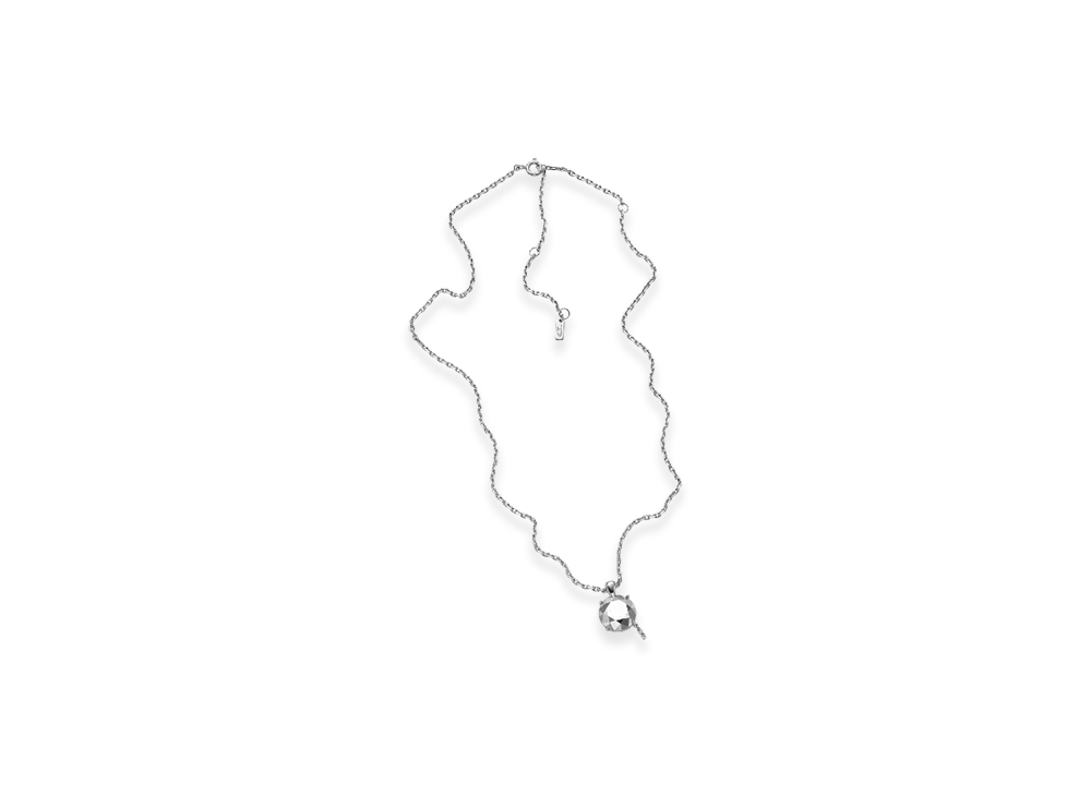 Diesel Dl1355040 Sterling Silver Jewel Sterling Silver Diamond Cut Necklace "Silver"