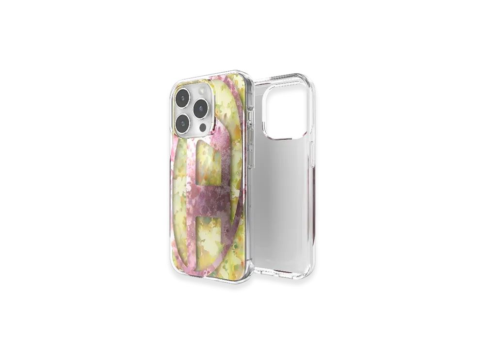 Diesel 60056 Aop Case Iphone 15 Pro "Pink Yellow"