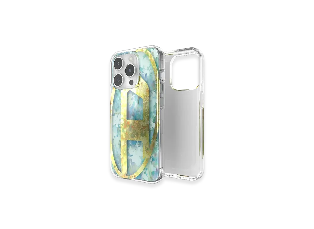 Diesel 60064 Aop Case Iphone 15 Pro "Yellow Blue"