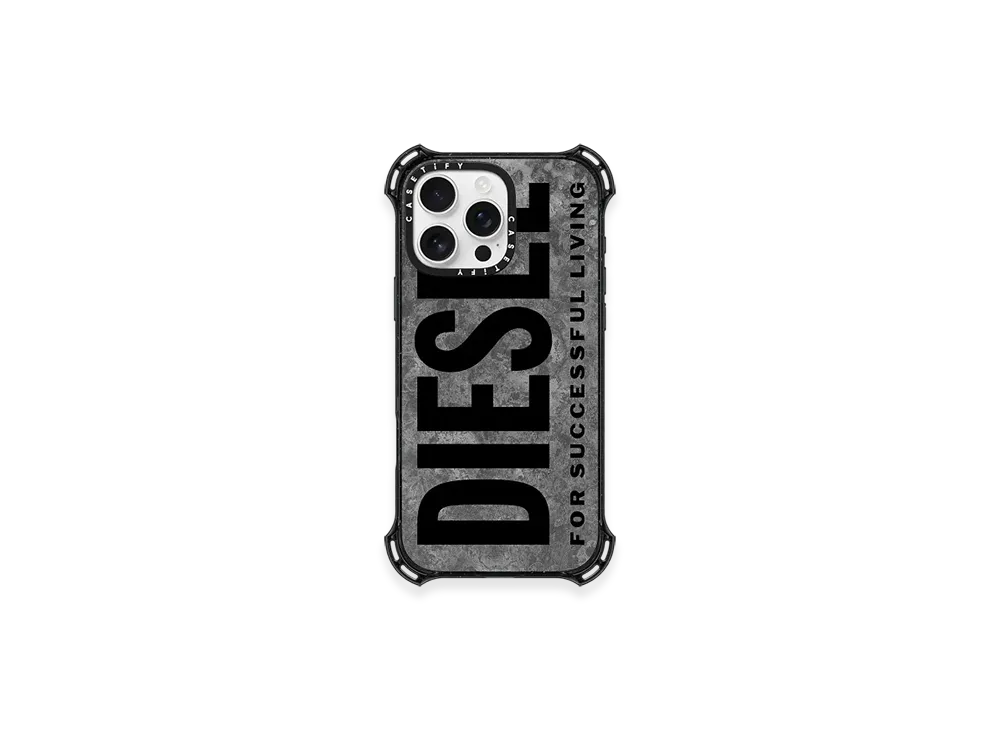 Diesel 60303 Casetify Moulded Case Iphone 16 Pro Max "Gray Black"