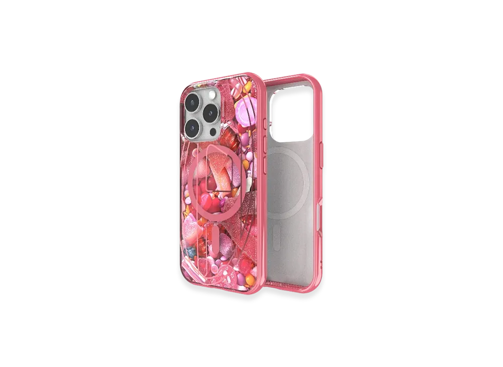 Diesel 60250 Aop Case Oval D Case With Magsafe Iphone 16 Pro "Pink White"