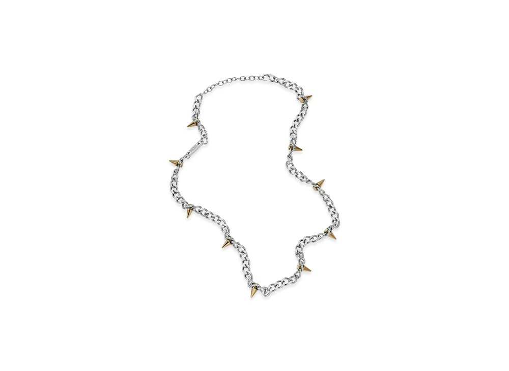 Diesel Dx1454931 Two-Tone Stainless Steel Chain Necklace "Silver"