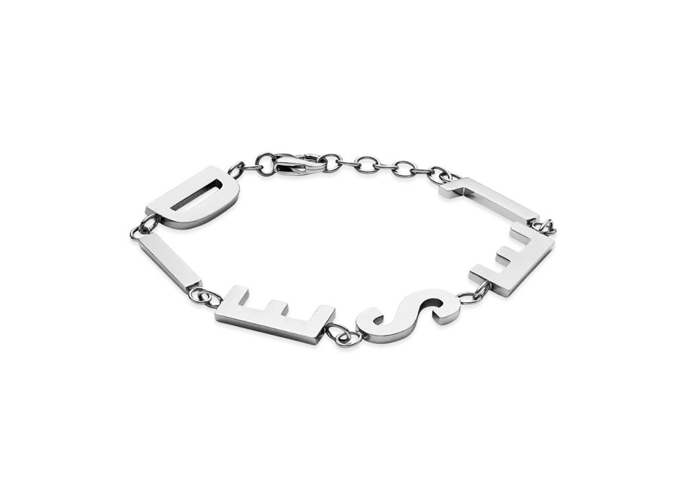 Diesel Dx1490 Stainless Steel Chain Bracelet "Silver"
