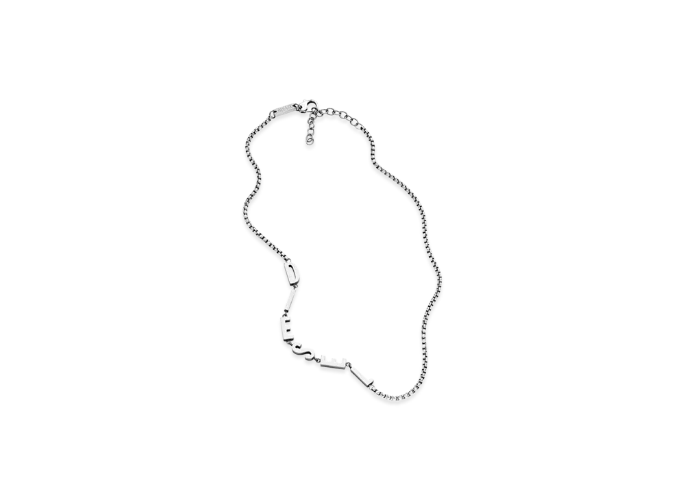 Diesel Dx1491 Stainless Steel Chain Necklace "Silver"