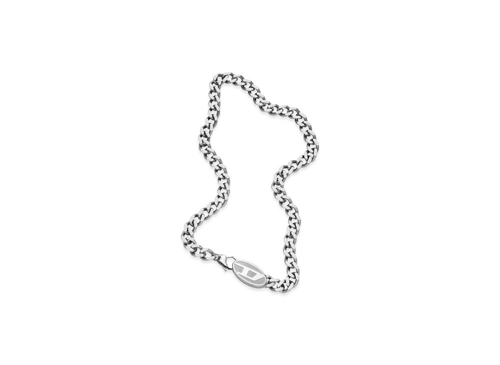 Diesel Dx1509 Stainless Steel Chain Necklace "Silver"