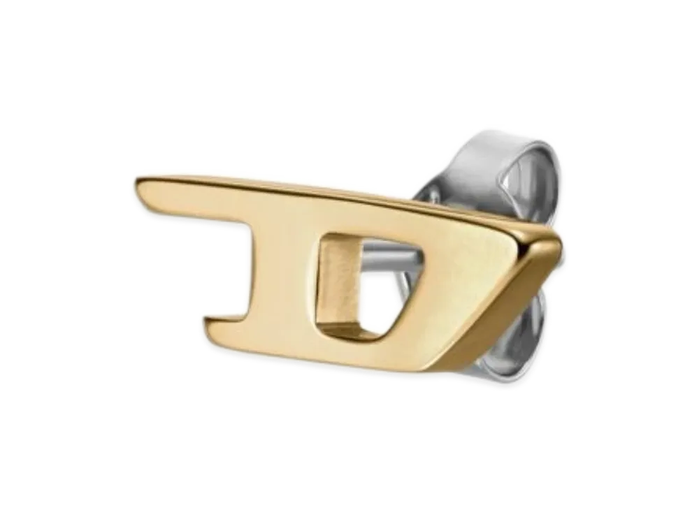 Diesel Dx1520 Gold-Tone Stainless Steel Stud Earring "Gold"